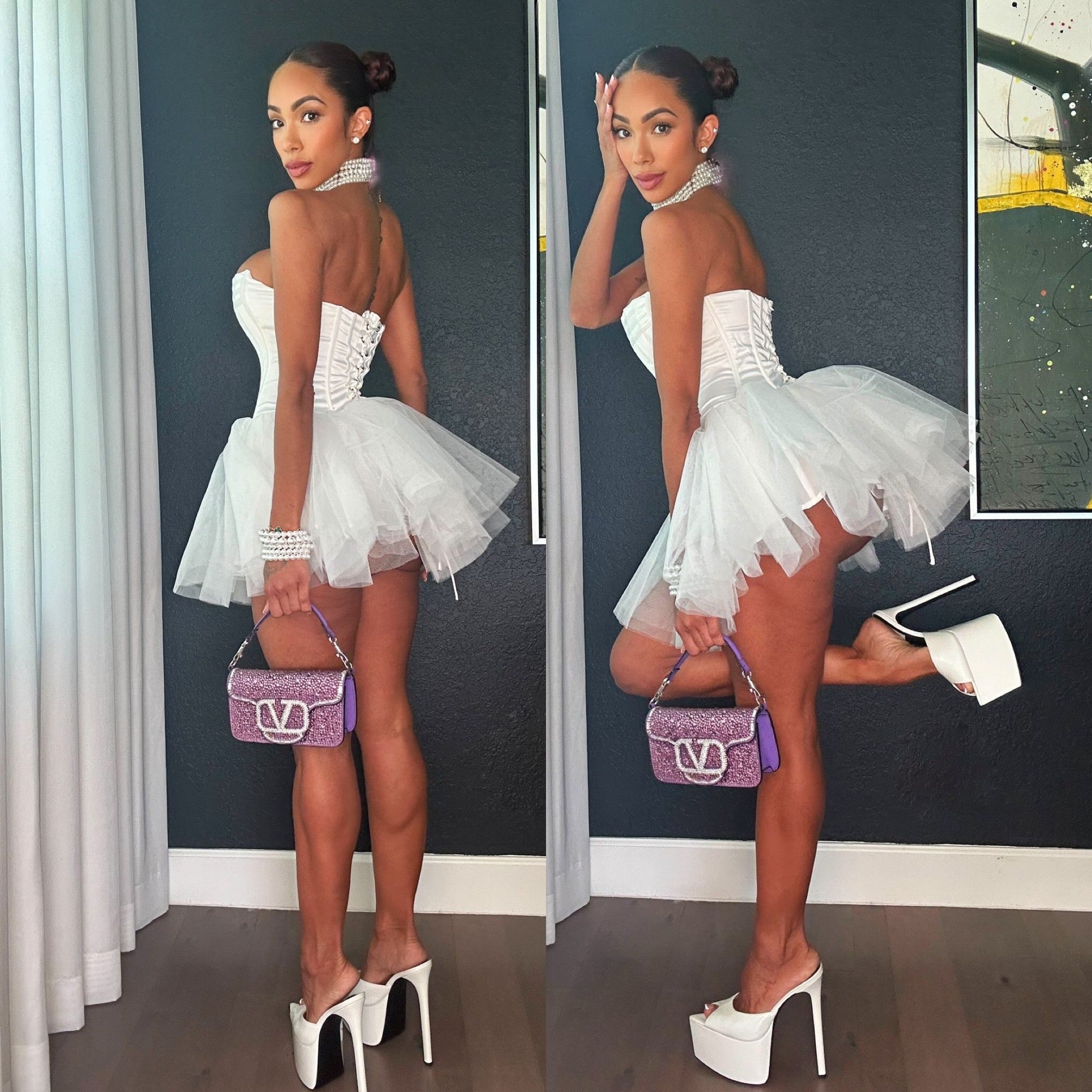 Blanc Patent Platform Mules ***As Seen On Sabrina Carpenter*** - Kandee