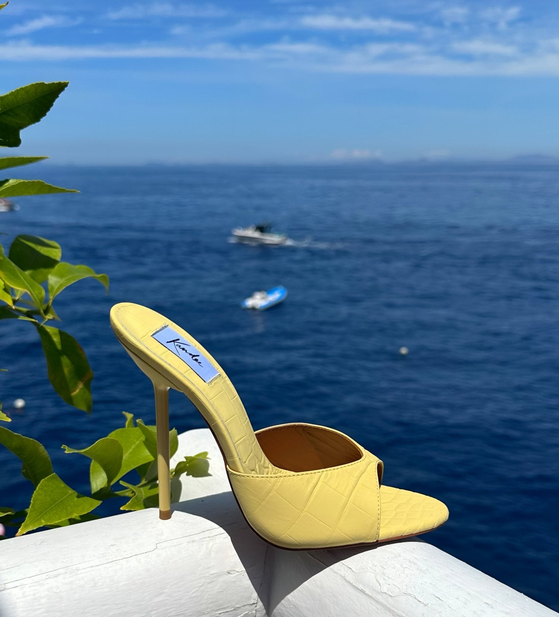 Limon Croco Mules - Kandee