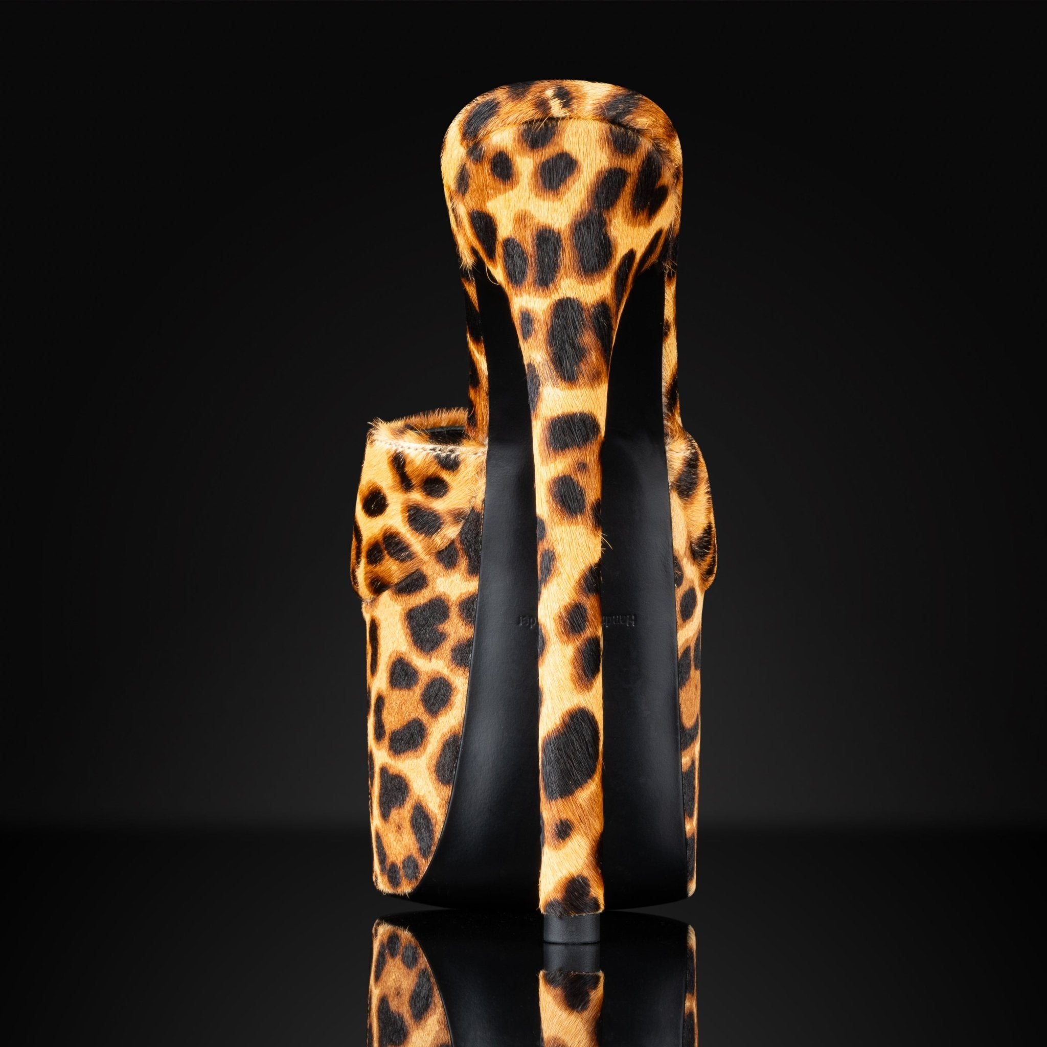 Leopard Print Calf Hair Platform Mules - Kandee