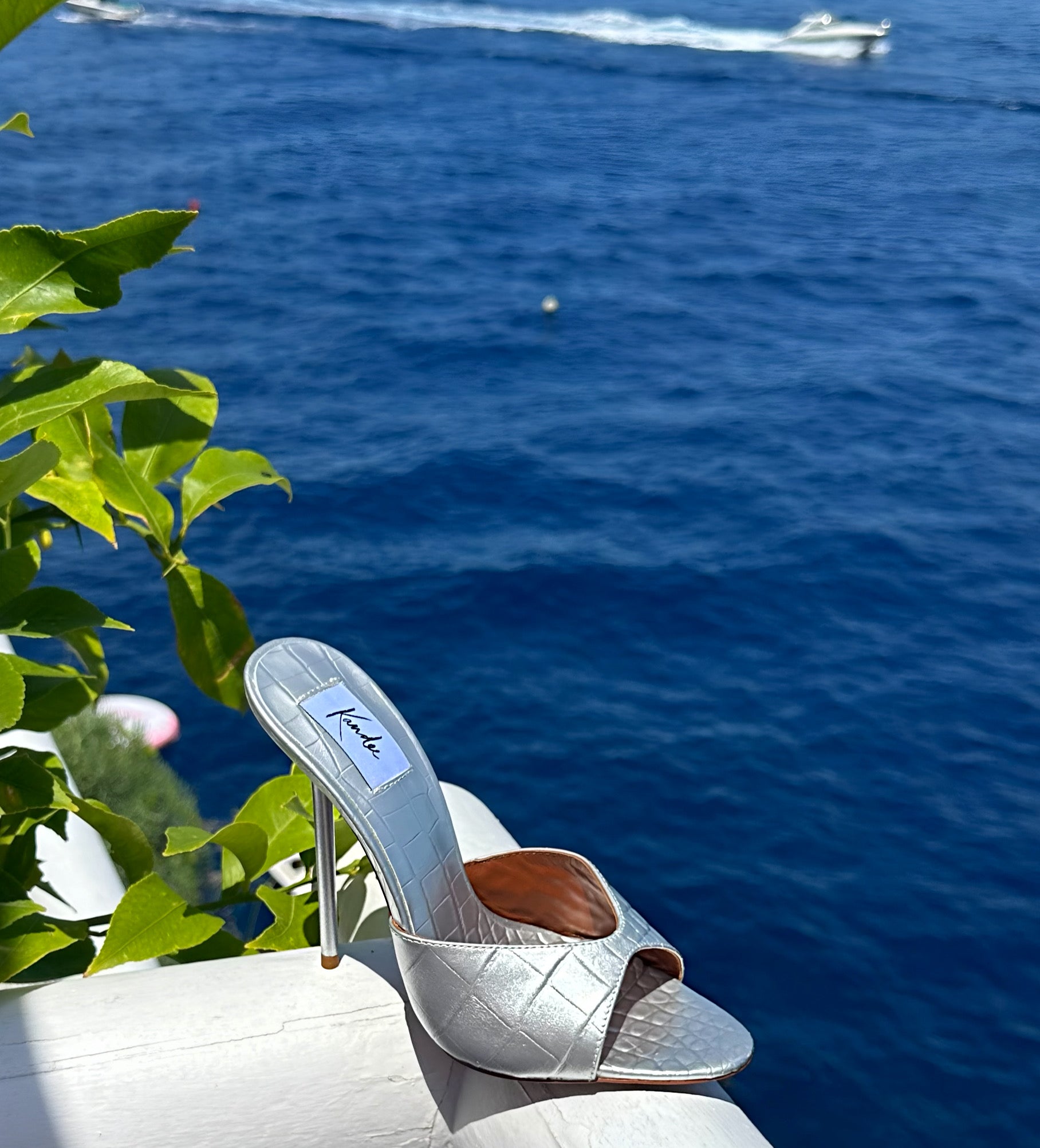 Silver Croco Mules - Kandee