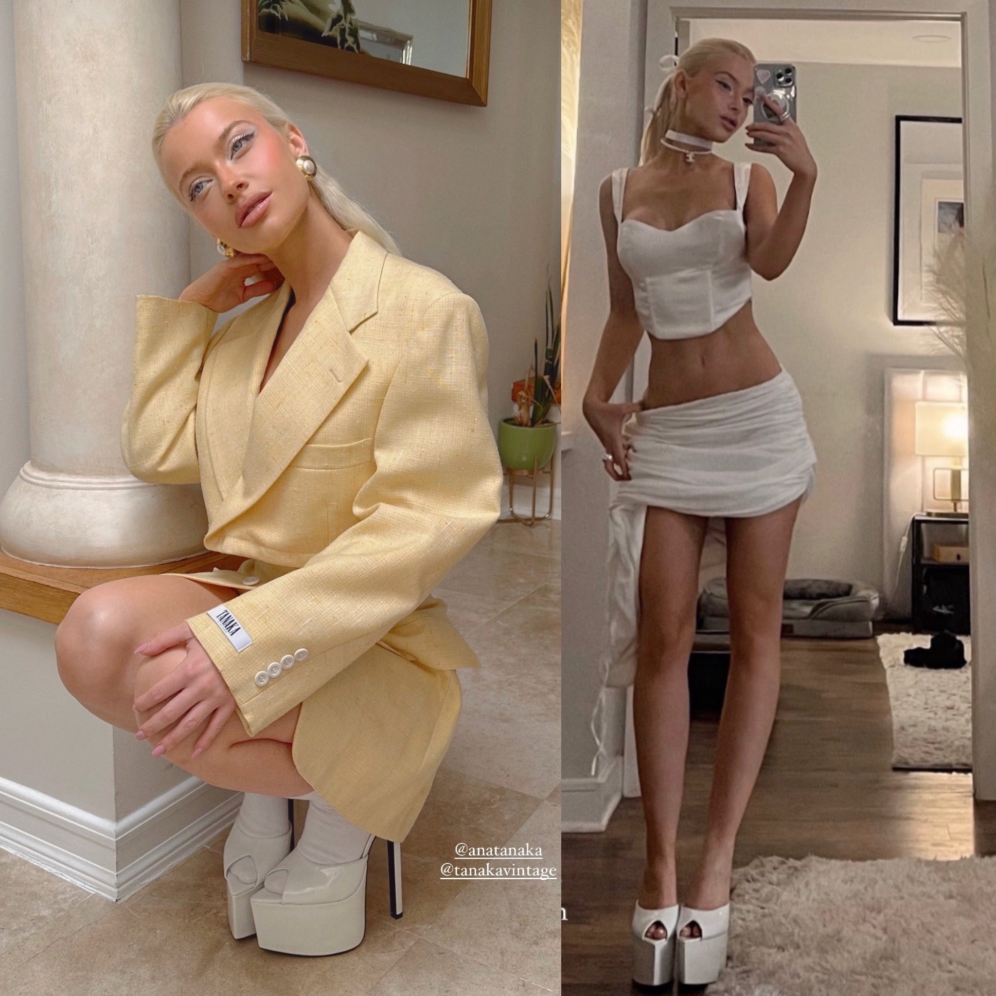 Blanc Patent Platform Mules ***As Seen On Sabrina Carpenter*** - Kandee