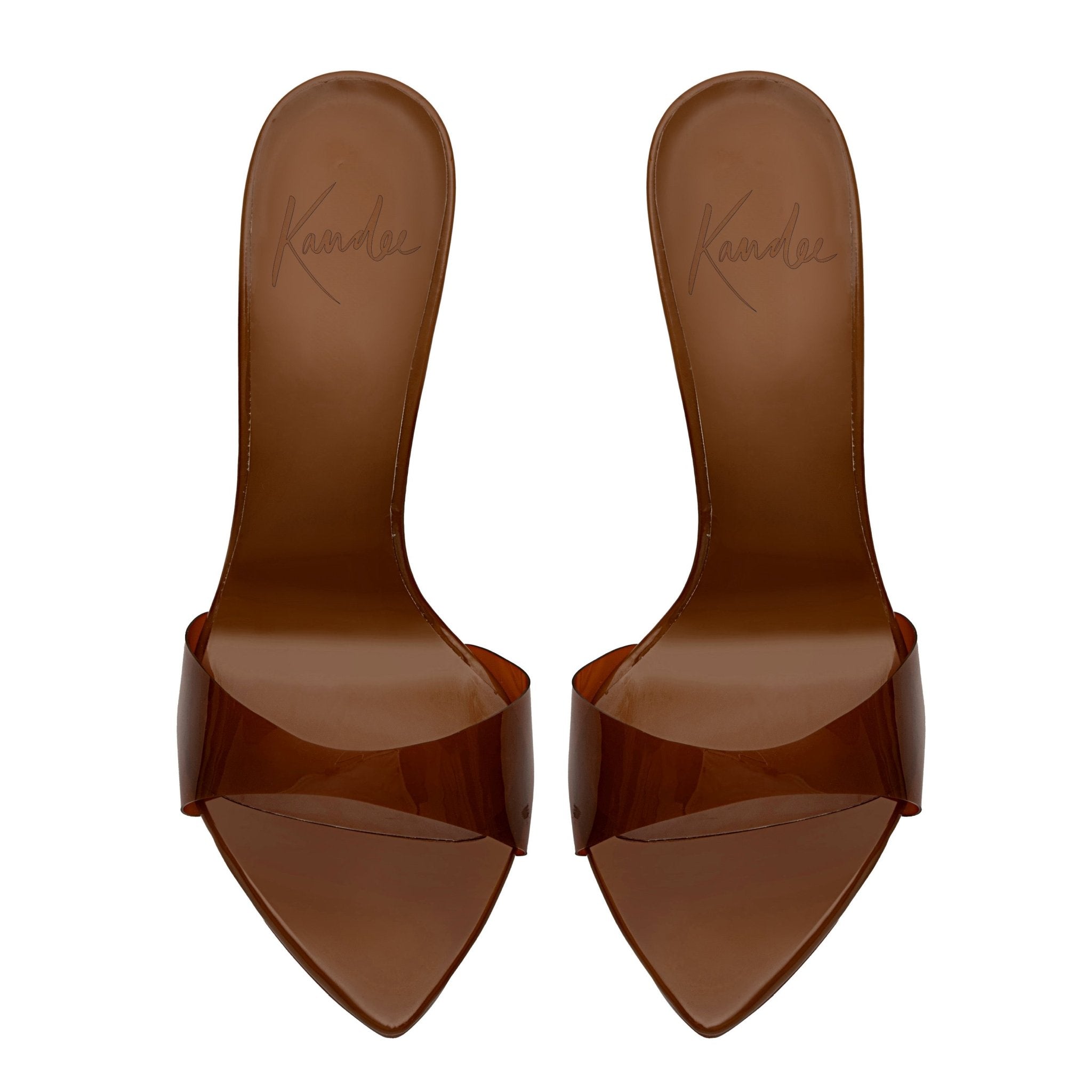 Nude Golden Patent Mules *Vegan - Kandee