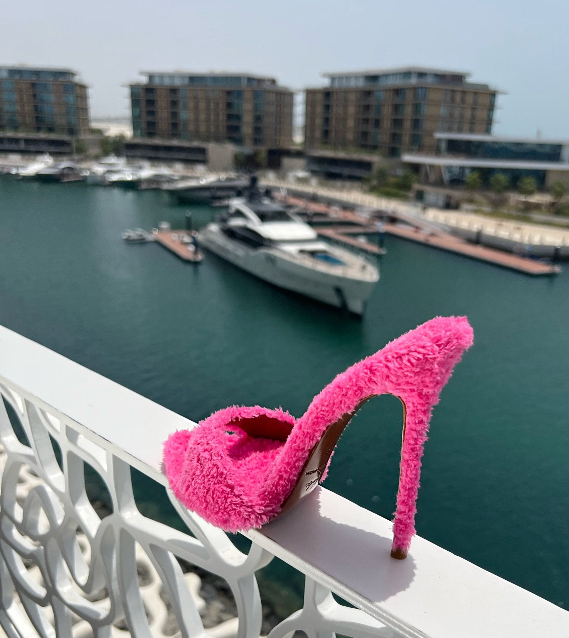 Legally Pink Towelling Mules - Kandee