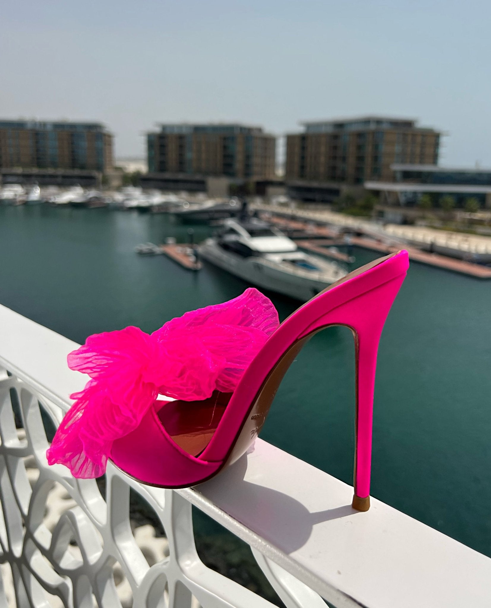 Cannes Satin Bow Mules - Kandee
