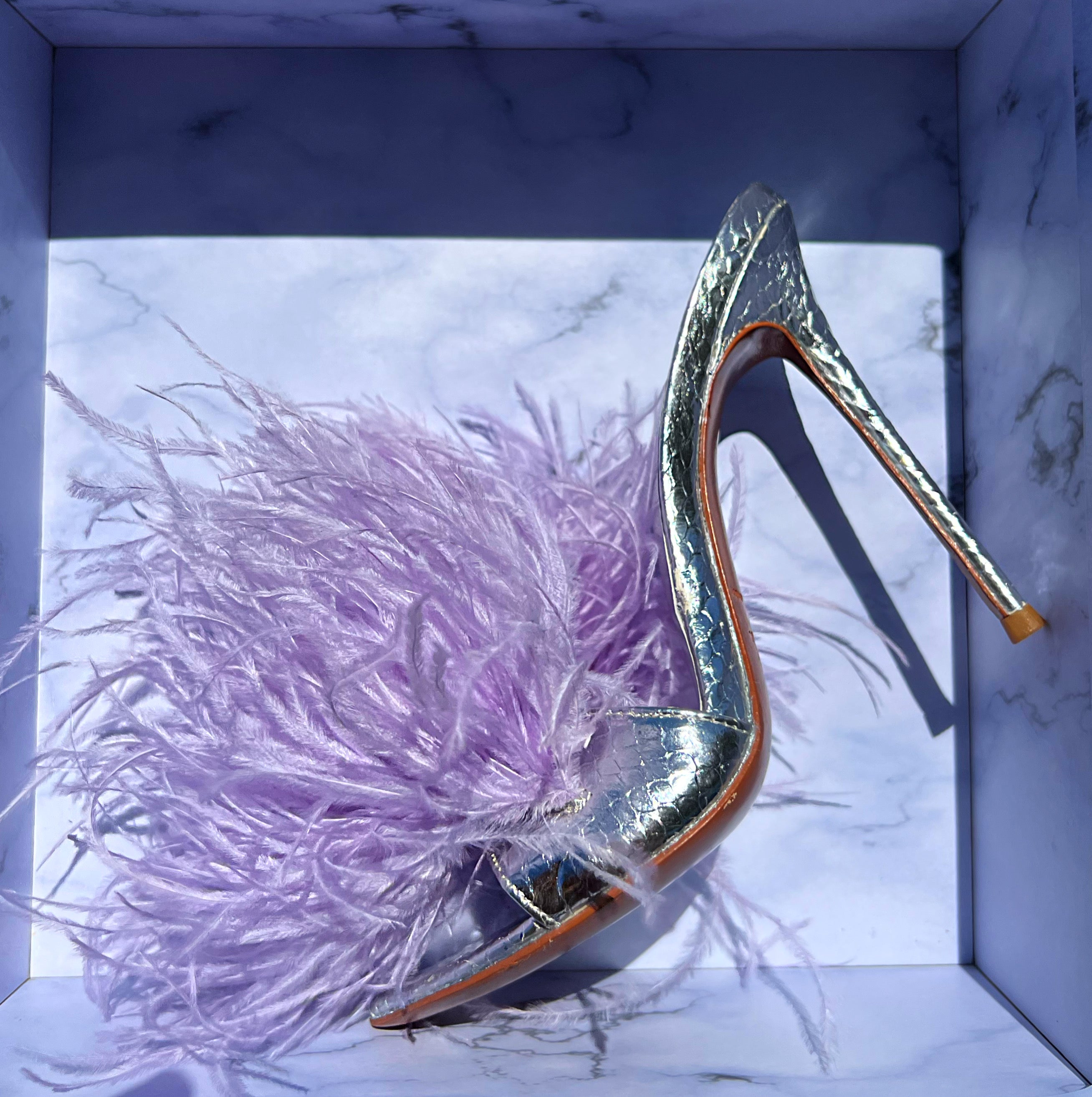 Freakum Ostrich feather Mules