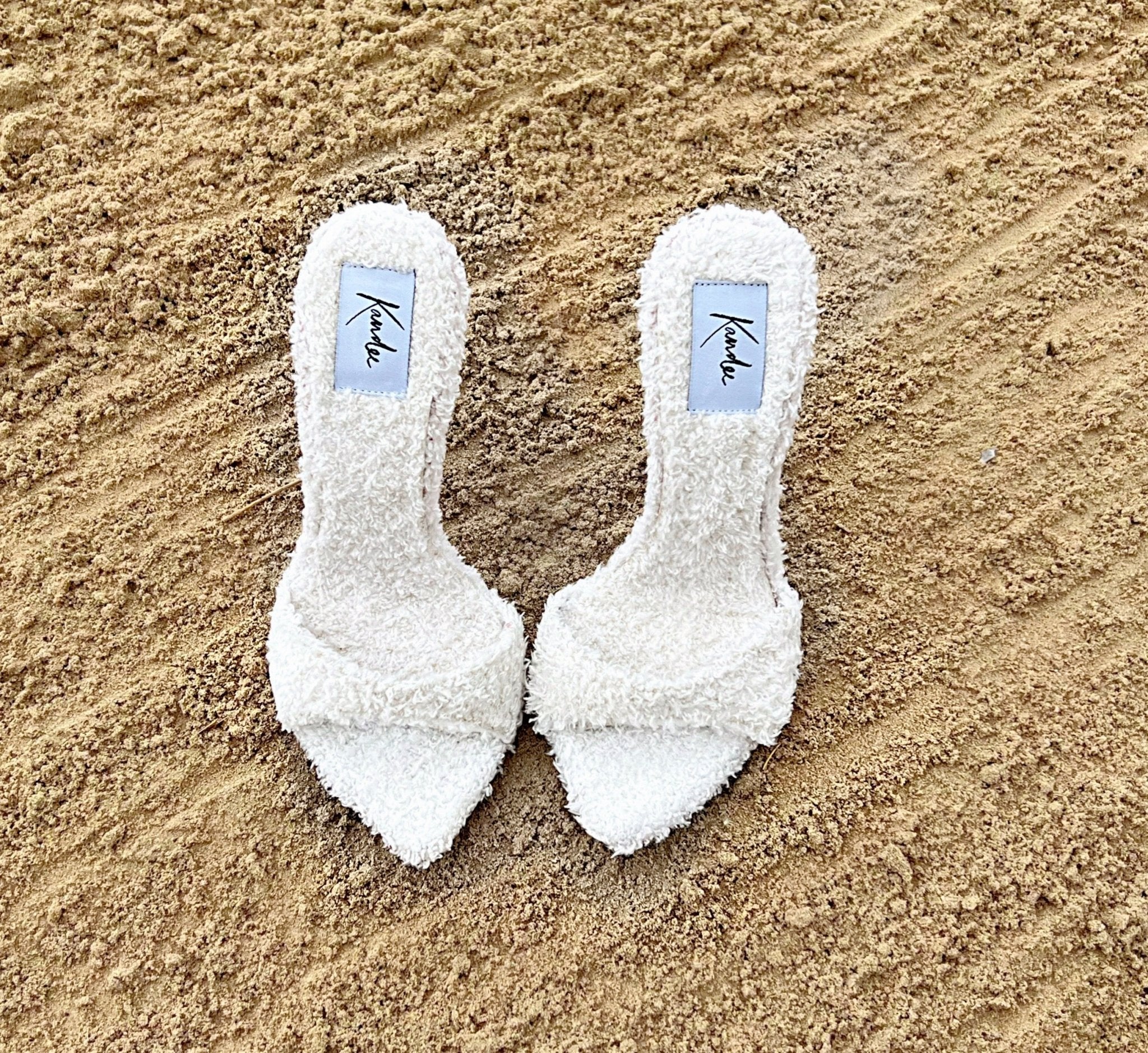 Blanc Towel Mules - Kandee