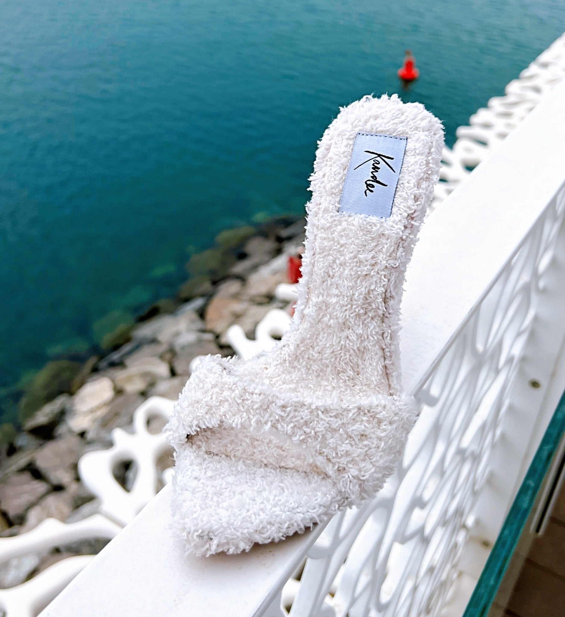 Blanc Towel Mules - Kandee