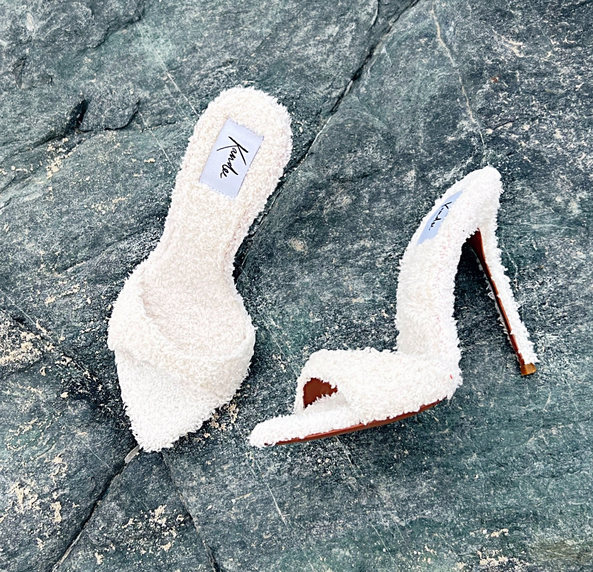 Blanc Towel Mules - Kandee