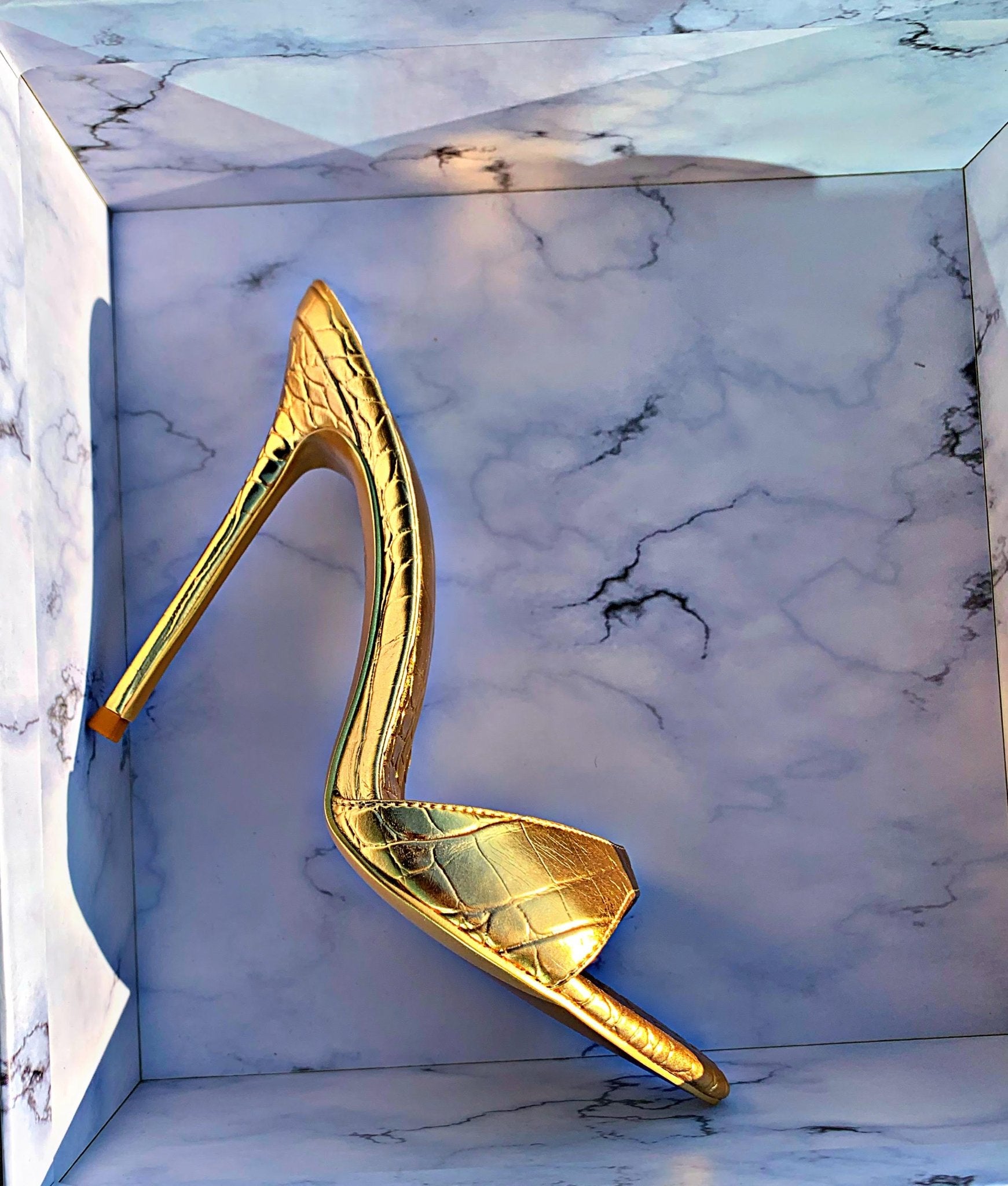 24ct Croc Mules - Kandee