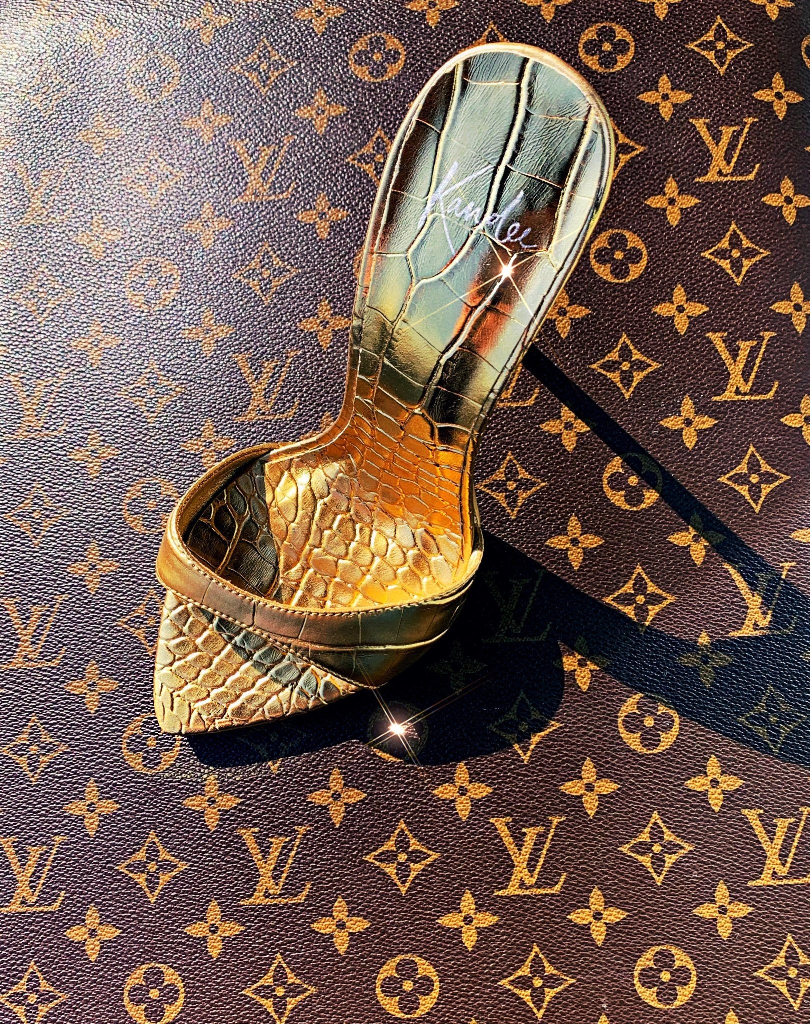 24ct Croc Mules - Kandee