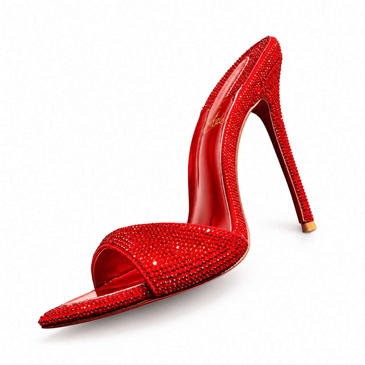 Amour Rubis Crystal Mules - Kandee