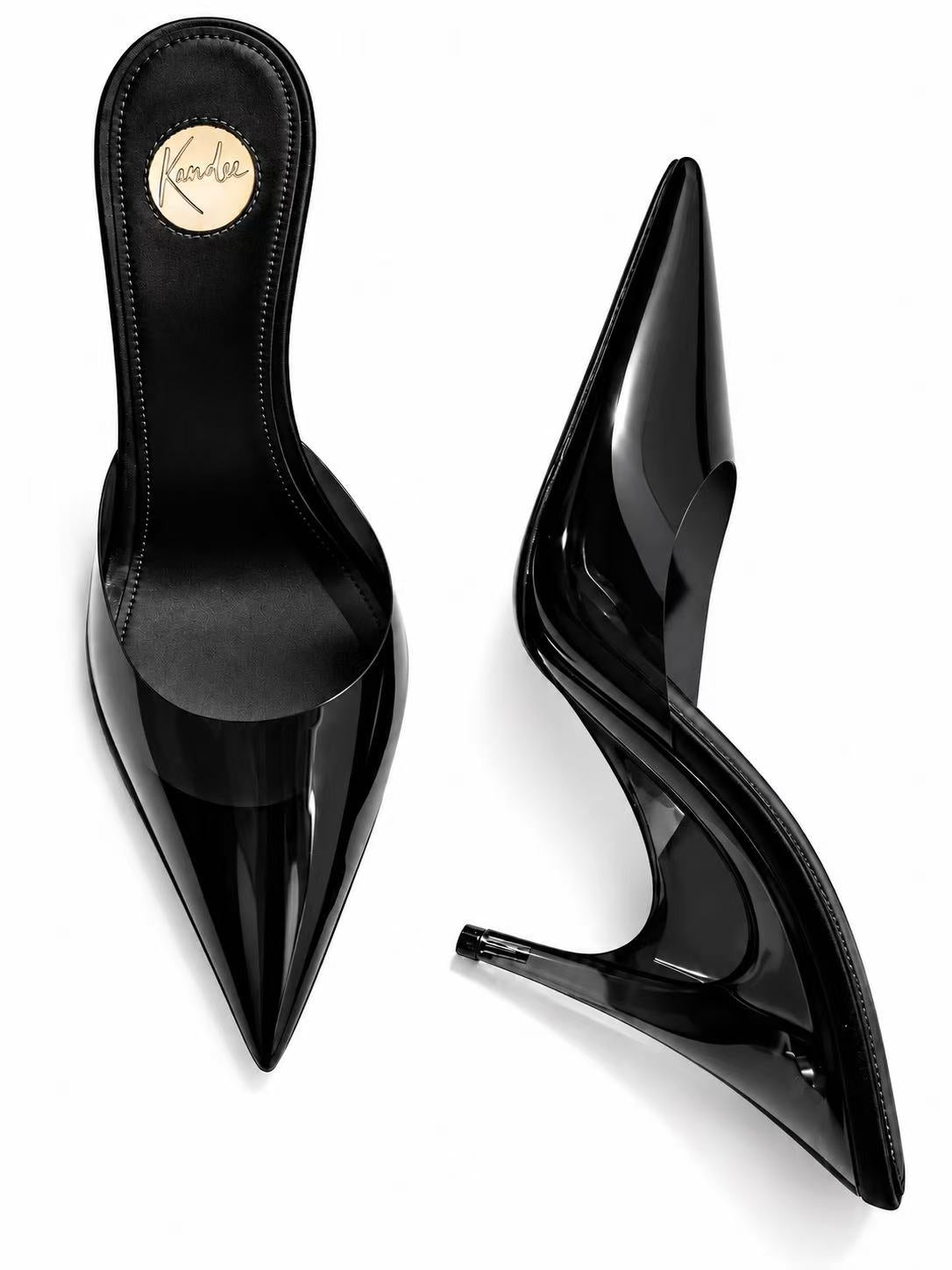 Black Translucent with Plexiglas Heel