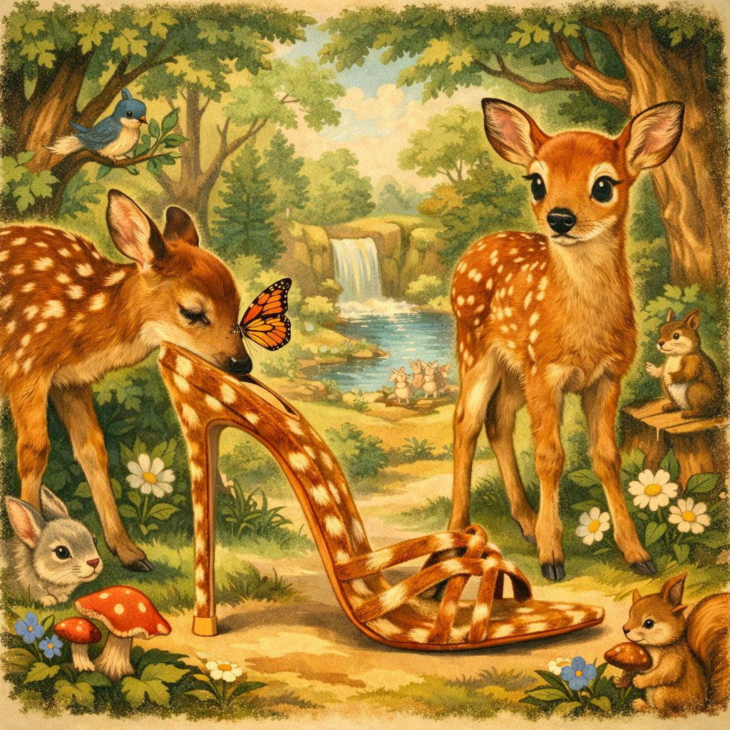 Le Faon calf hair Leather Sandals 120mm - Kandee