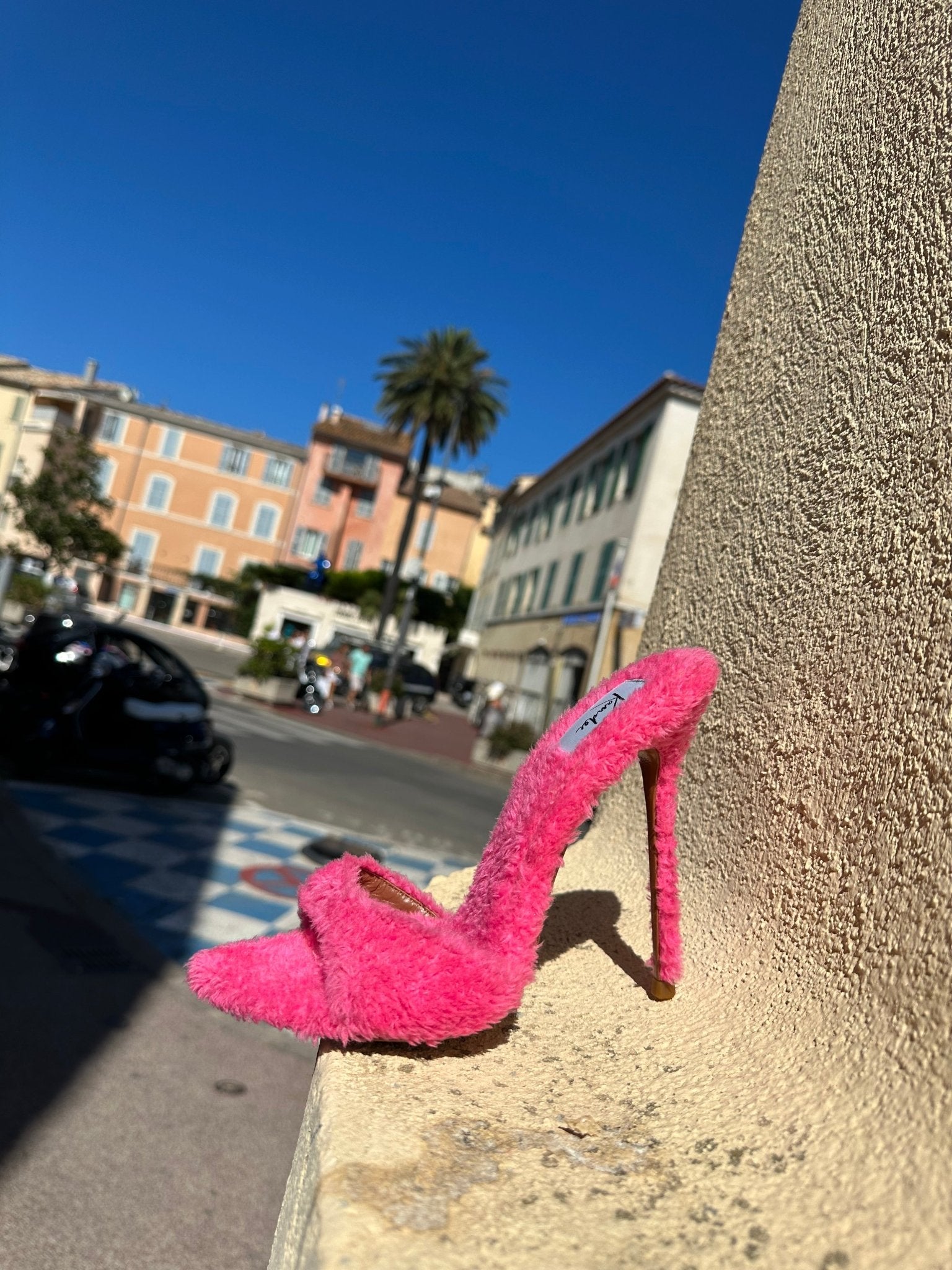Legally Pink Towelling Mules - Kandee