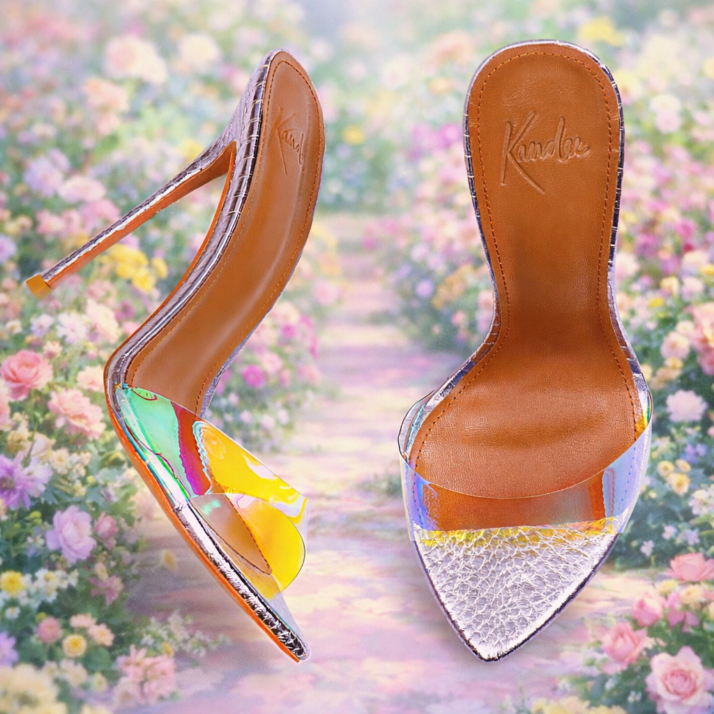 Aurora Prism Snake Mules - Kandee