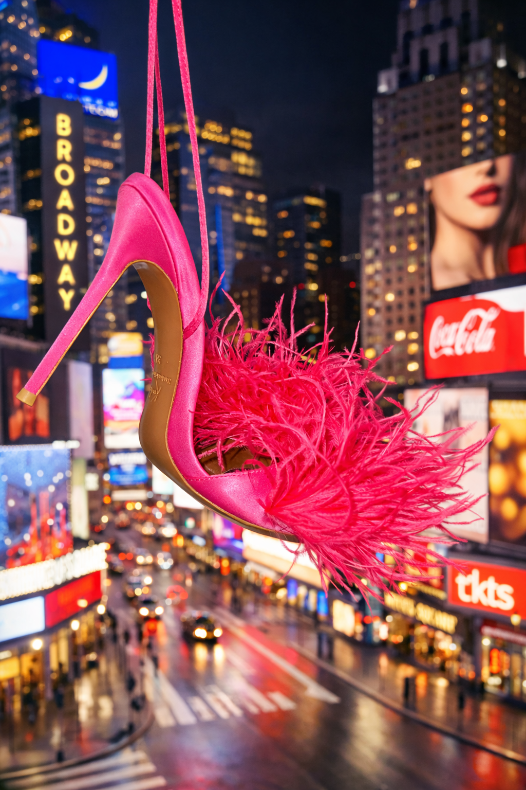 Pink Feather String Sandals - Kandee