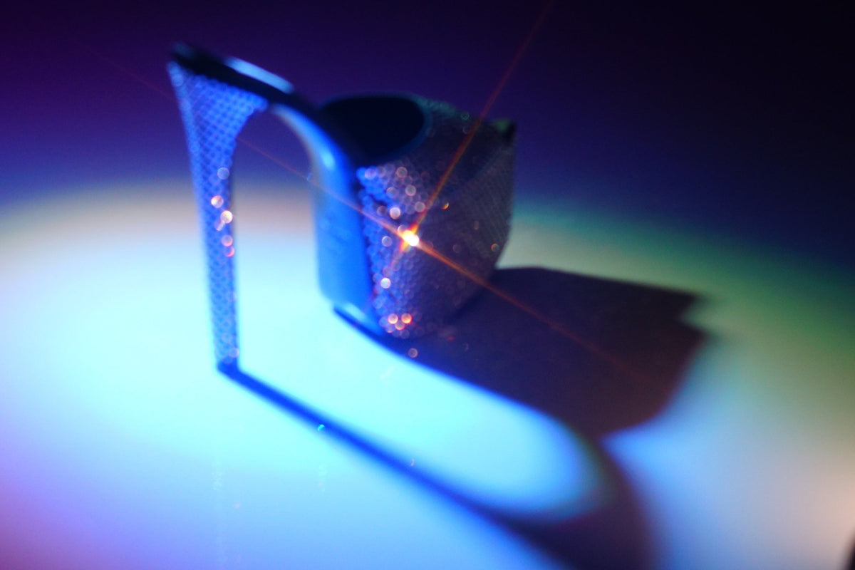 Baccarat Black Crystal Platform Mules *As seen on Sabrina Carpenter for Vogue US - Kandee