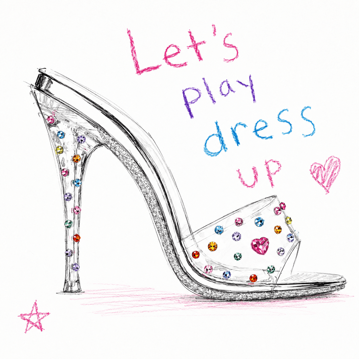Make Believe Dress Up Mules *LIMITED EDITION - Kandee