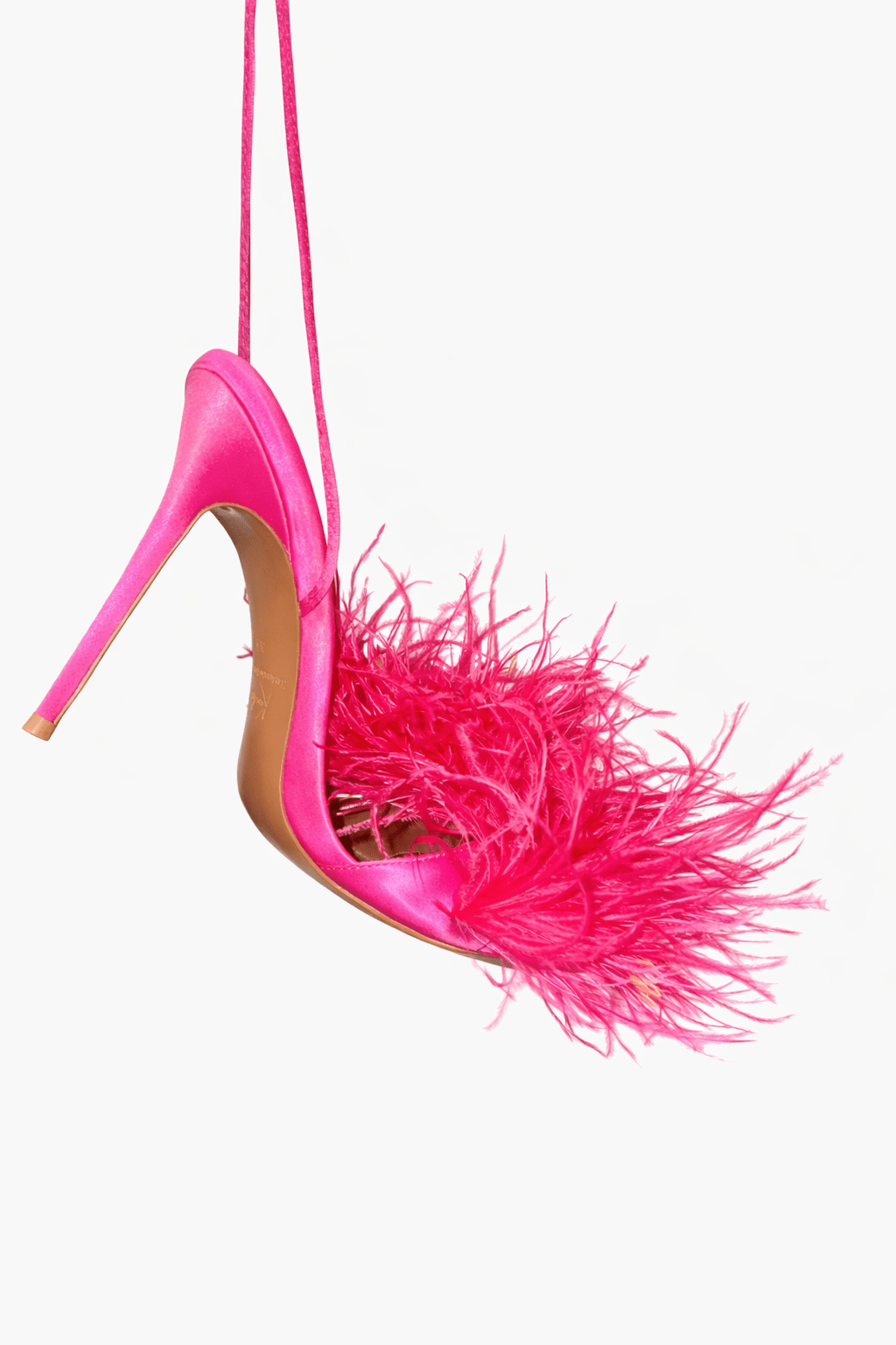 Pink Feather String Sandals - Kandee