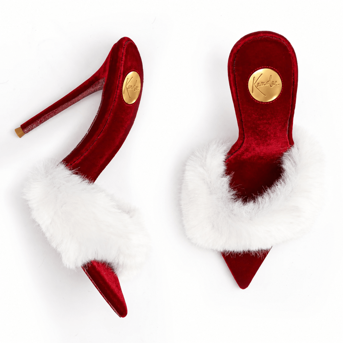 Festive Velvet Mink Mules *AS SEEN ON JENNIE KIM - Kandee