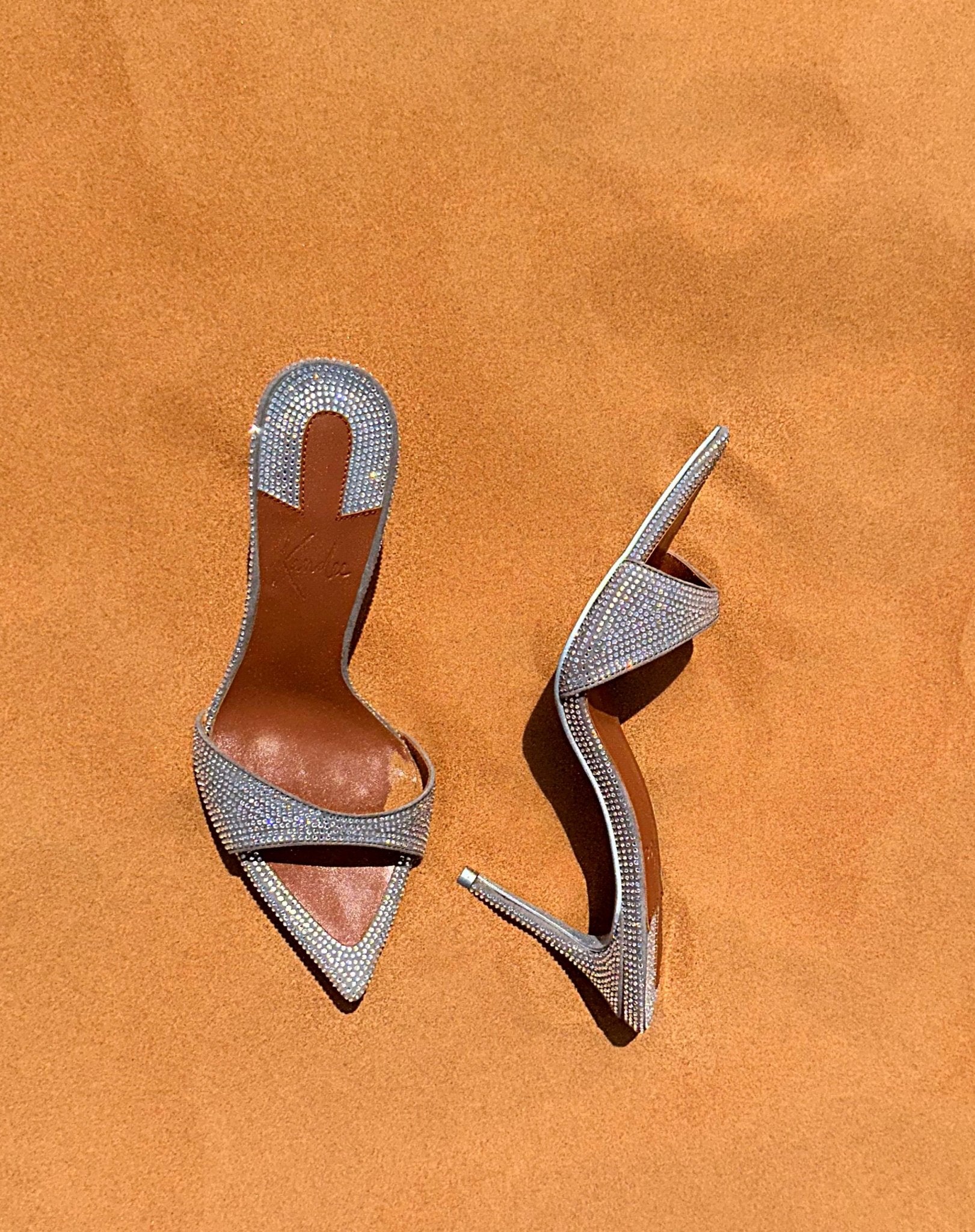 Crystal Sugar Knife Mules - Kandee