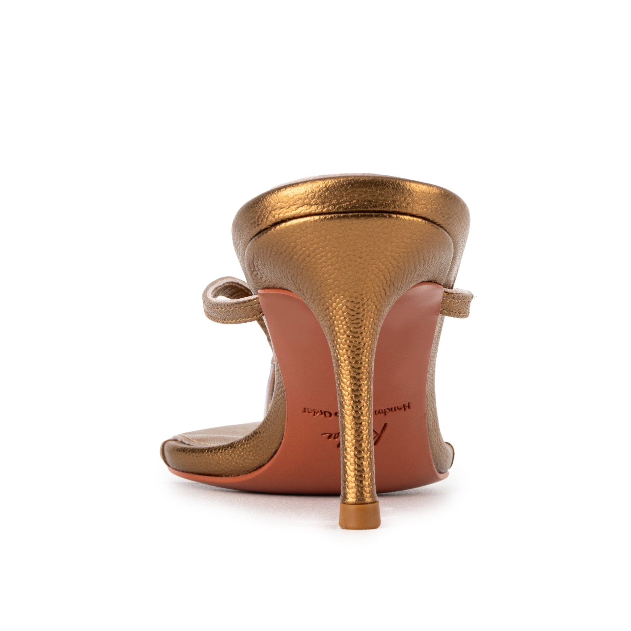 Golden Caviar Leather Thong Sandals 70mm - Kandee