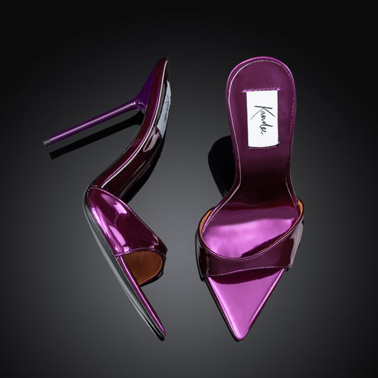 PURPLE MIRROR MULES