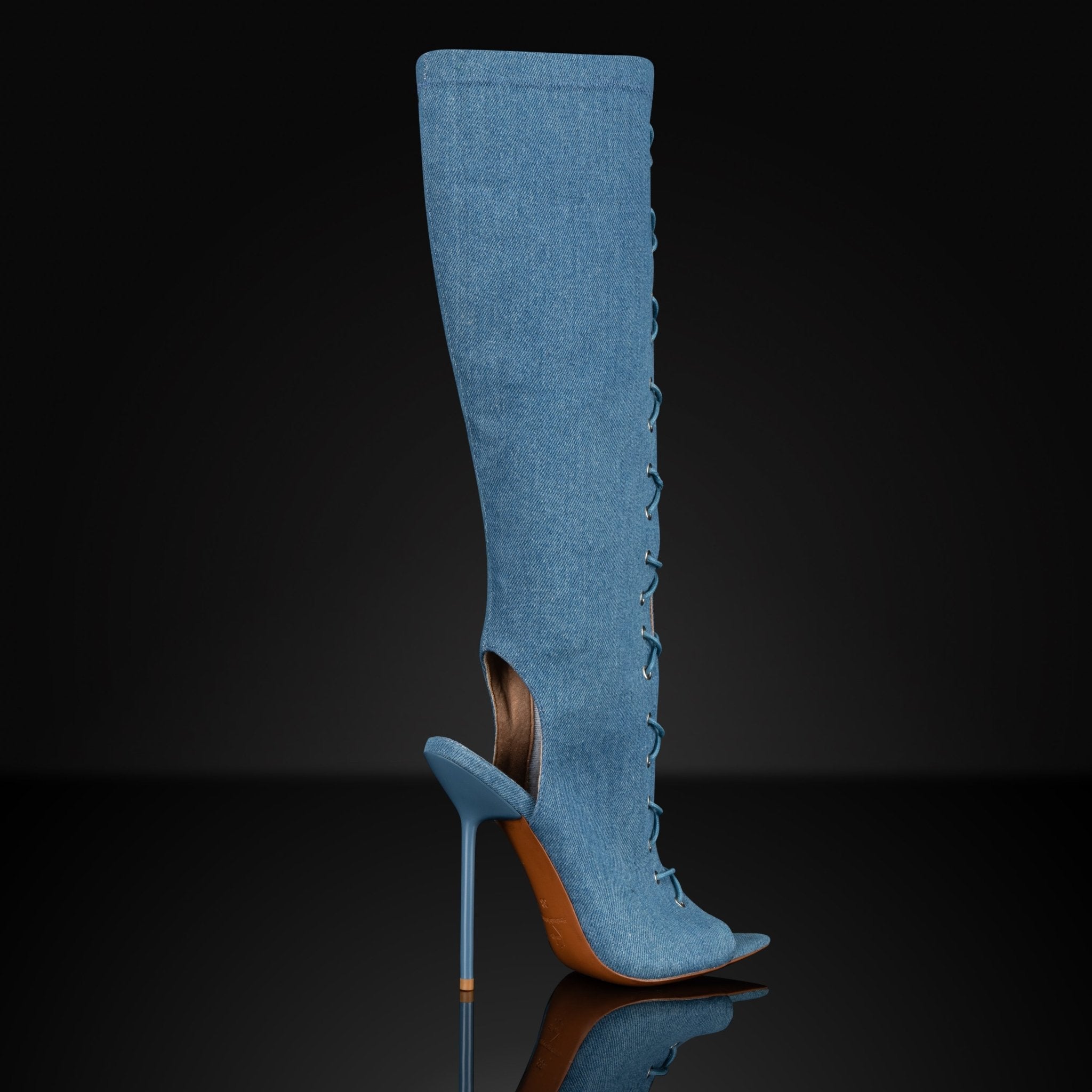 Denim Boot Sandals - Kandee