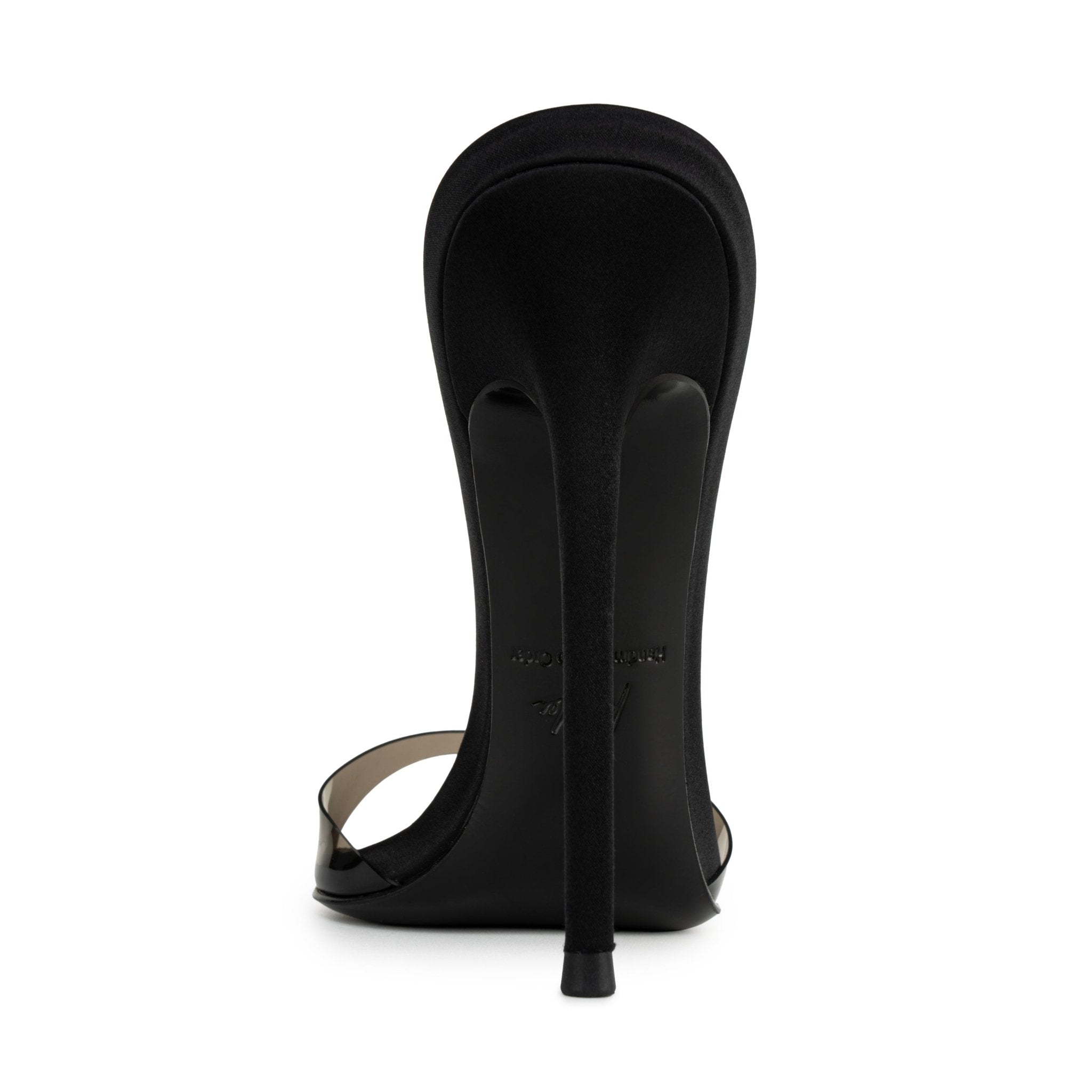 Midnight Silk Semi transparent PVC Mules - Kandee