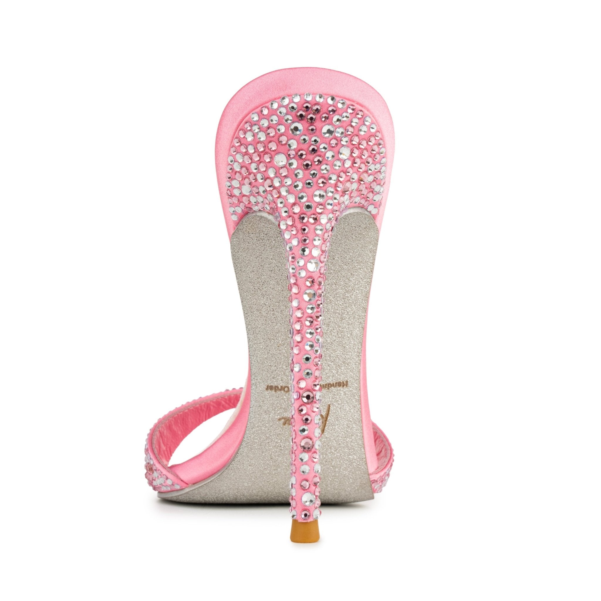 Candy Floss Crystal Silk Mules - Kandee