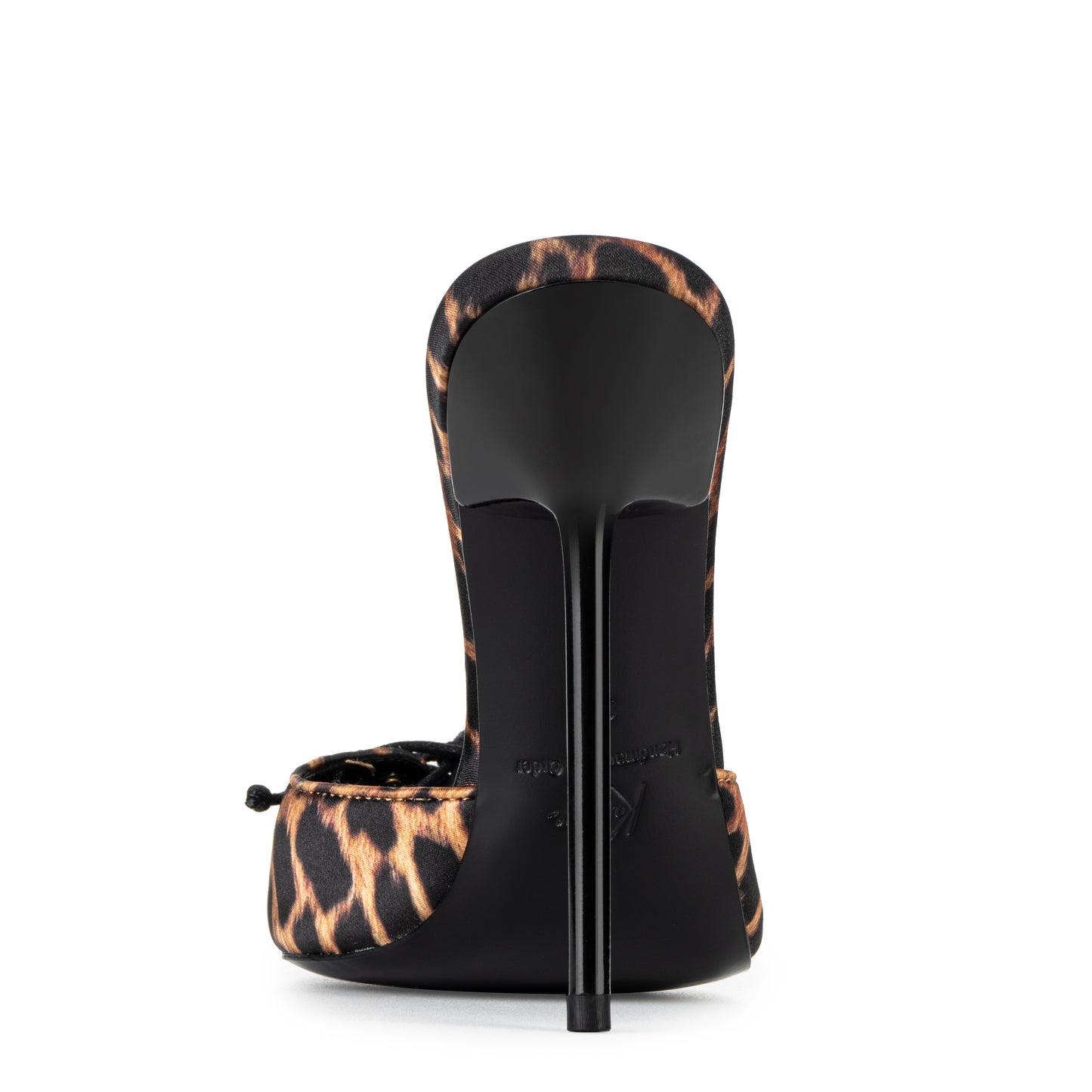 LEOPARD SATIN LACE MULES