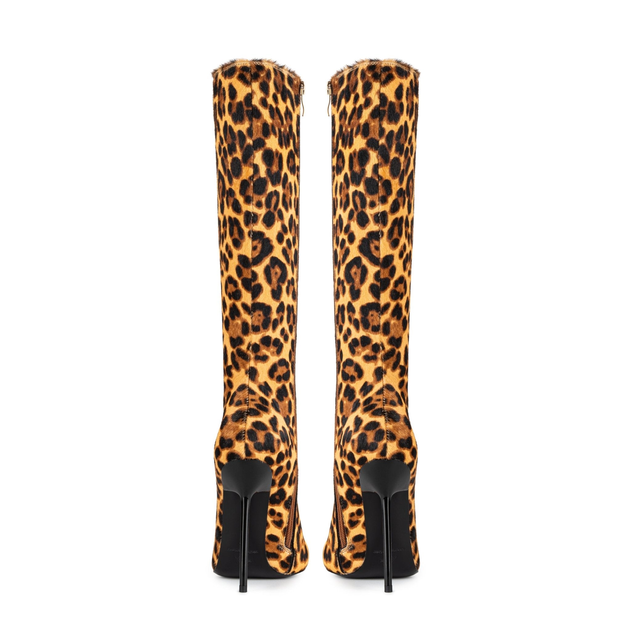 LEOPARD PRINT CALF HAIR BOOTS - Kandee