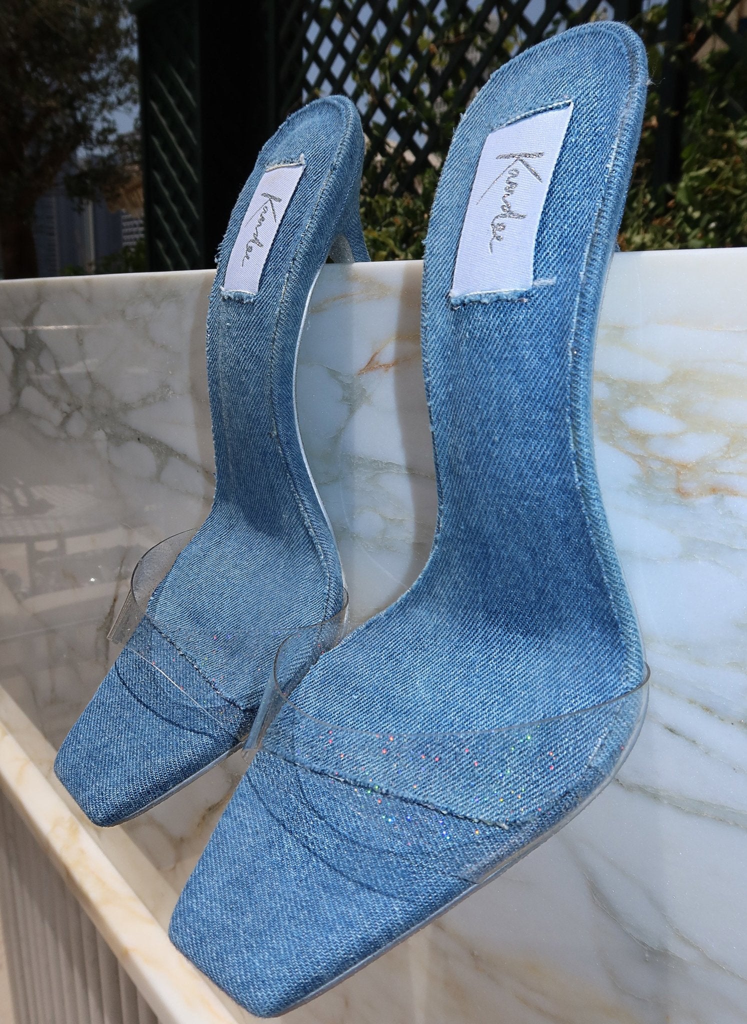 Denim Vintage Style Mules - Kandee