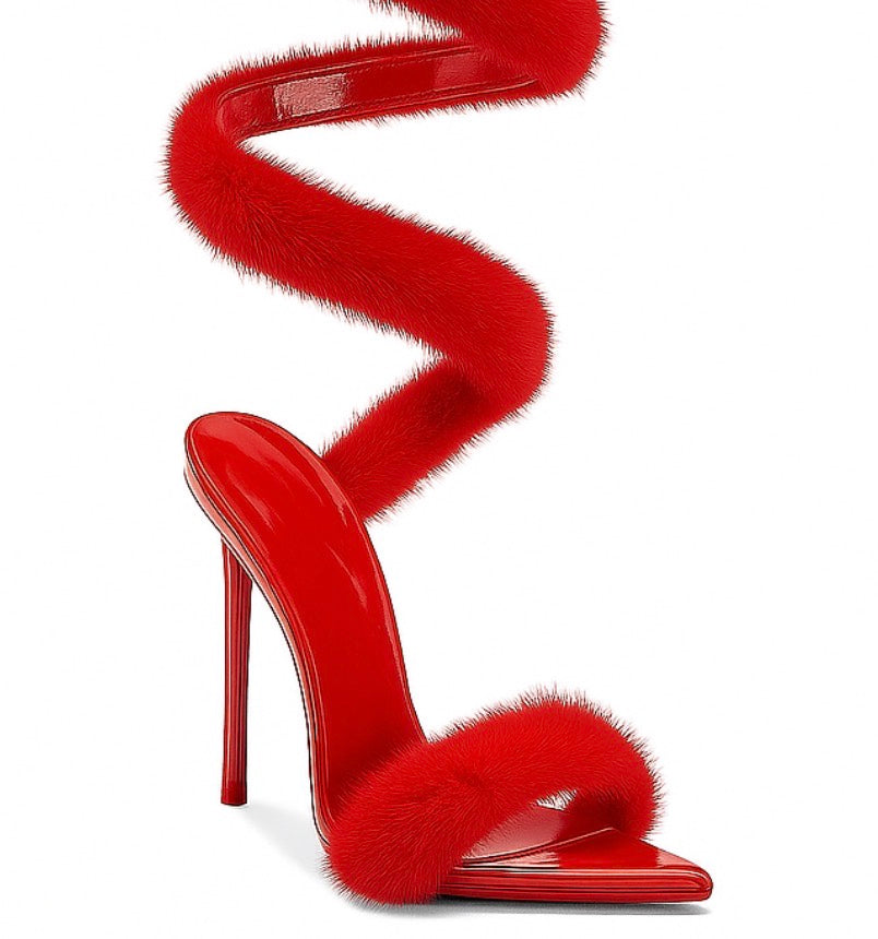 Red Mink Sandals *LIMITED EDITION