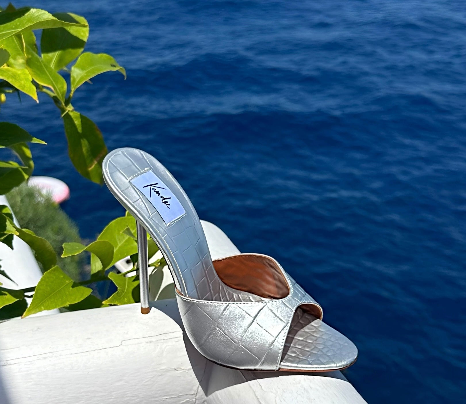 Silver Croco Mules - Kandee