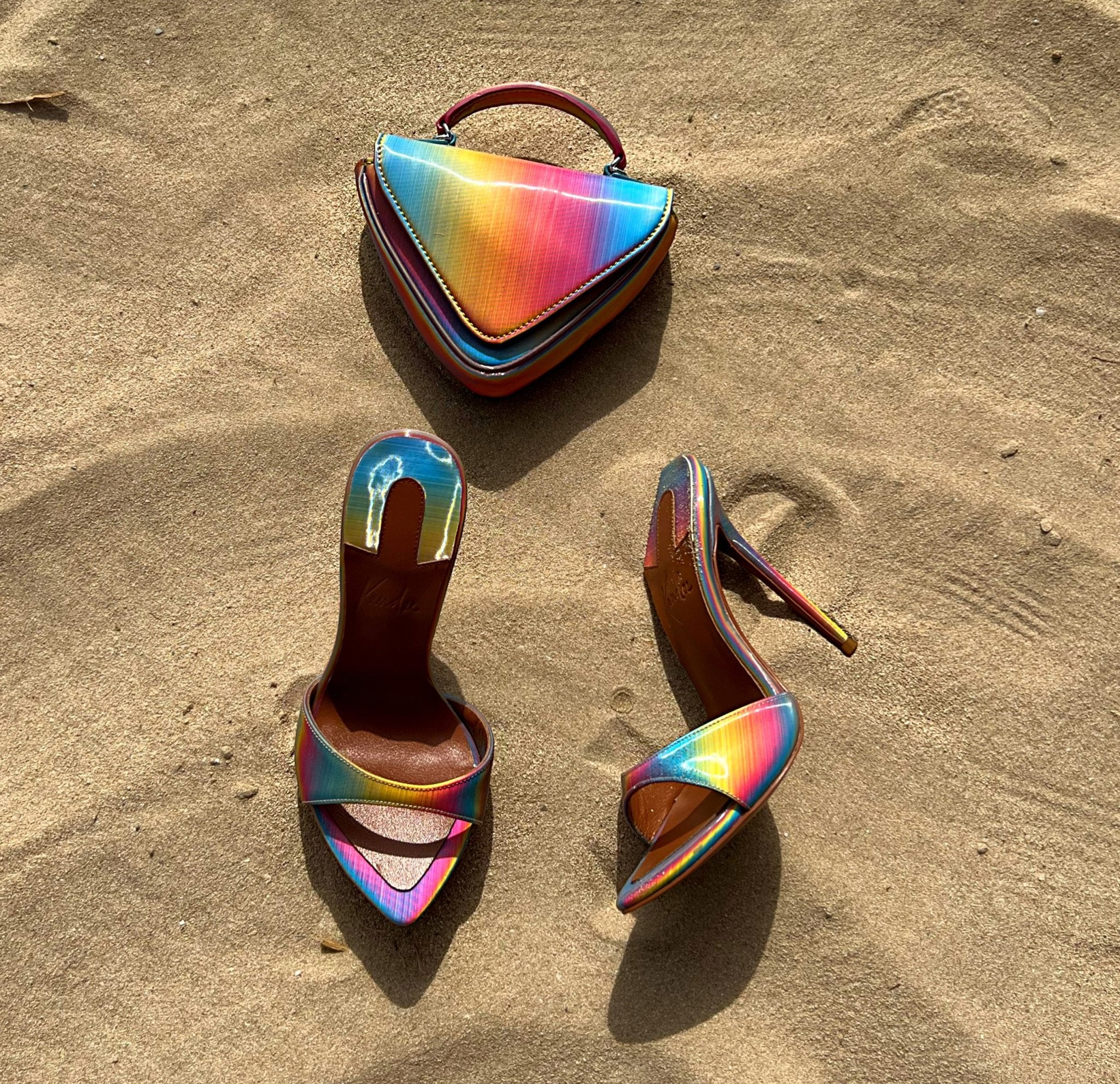 Multicoloured Lollipop Mules - Kandee