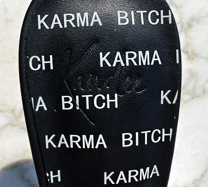 KARMA B*TCH LEATHER MULES