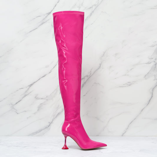 SHOCKING CANDY PATENT BOOT