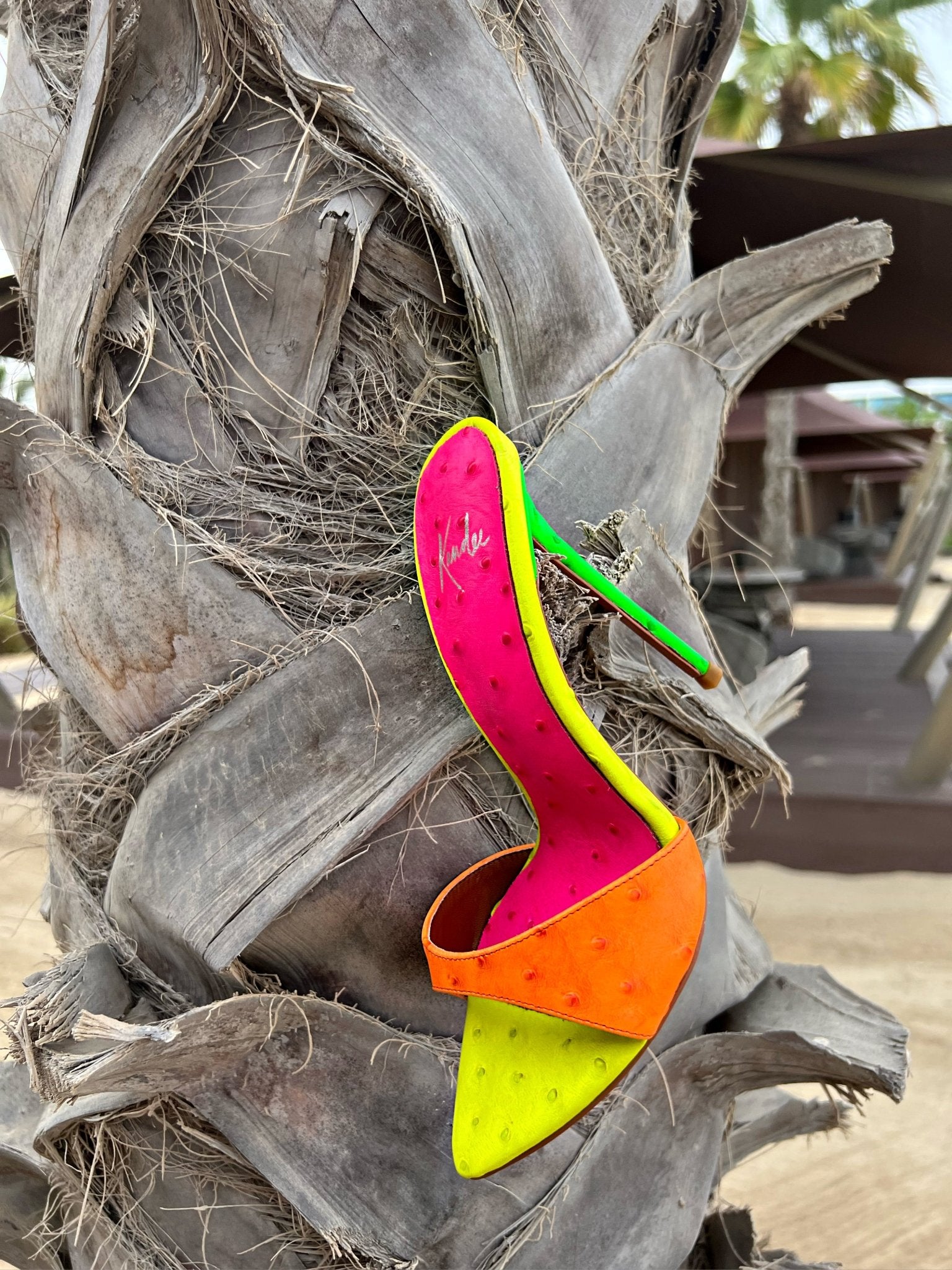 Tropical Ostrich Mules - Kandee